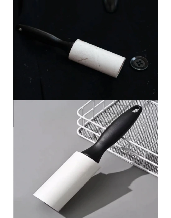 4 Yedekli Tüy Toplama Rulosu 240 Yaprak Evcil Hayvan Elbise Yatak Tüy Saç Toplayıcı