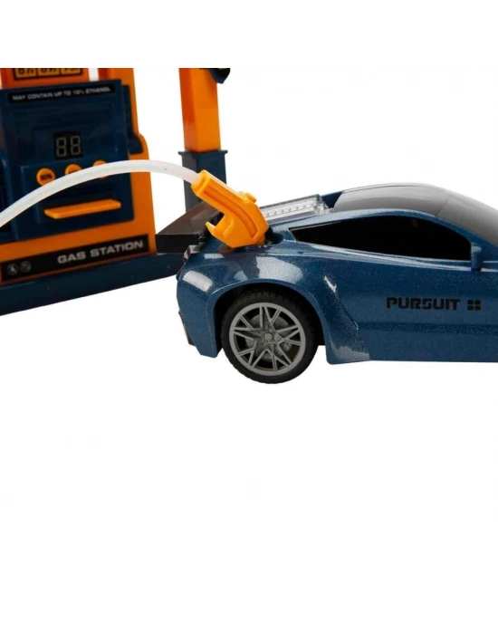 ® 41627 SUN-ZHC-CRN-RC ARABA BENZİN İSTASYONLU DUMAN PÜSK 2 4GHZ SES IŞIK