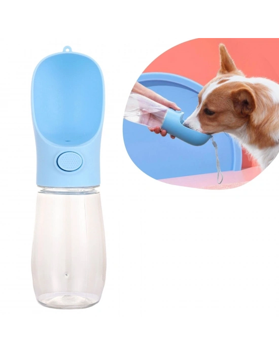 ®  450 ml Taşınabilir Butonlu Evcil Hayvan Suluğu