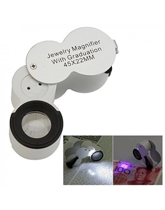 45x22 Ledli Para Algılama Ve Mezuniyet Takı Değerleme Büyüteç