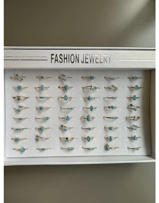 48li Taşlı Yüzük - Altın