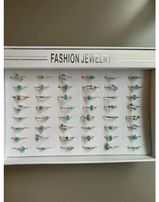 48li Taşlı Yüzük - Altın