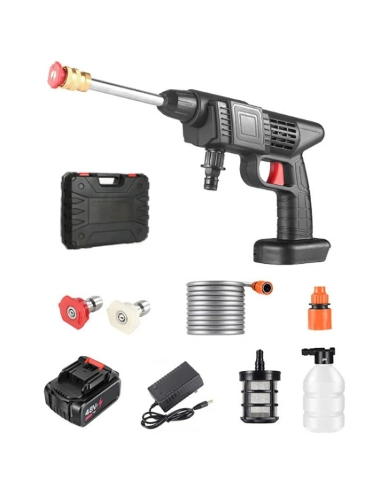 48V Şarjlı Çift Bataryalı Taşınabilir Basınçlı Yıkama Sulama Tabancası