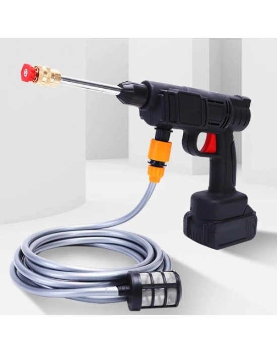 48V Şarjlı Çift Bataryalı Taşınabilir Basınçlı Yıkama Sulama Tabancası