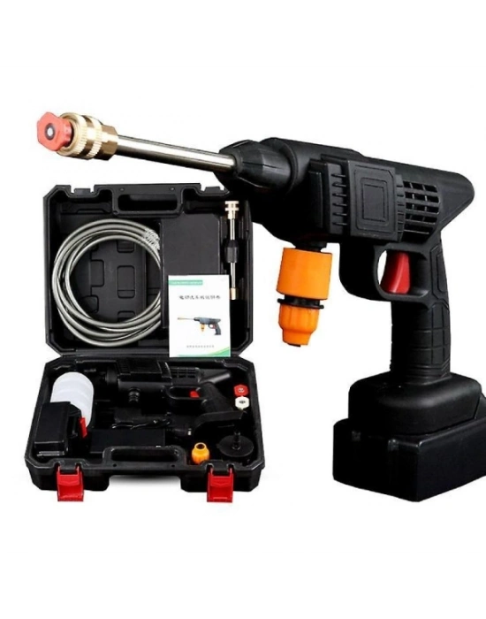 48V Şarjlı Çift Bataryalı Taşınabilir Basınçlı Yıkama Sulama Tabancası