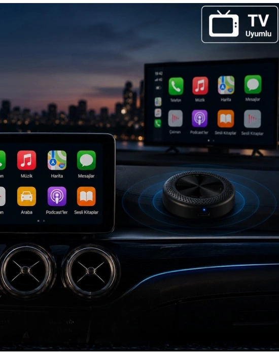 4GB 64GB CarPlay Android Auto Destekli 4G Sim Kartlı Akıllı Multimedya Kutusu