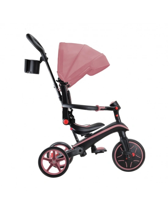 4in1 Katlanabilir Bisiklet Koyu Pastel Pembe