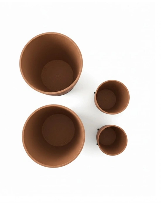 ® 4LÜ VAZO KAHVERENGİ