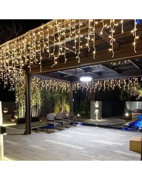 4m 120 LED Çakarlı Perde Işık
