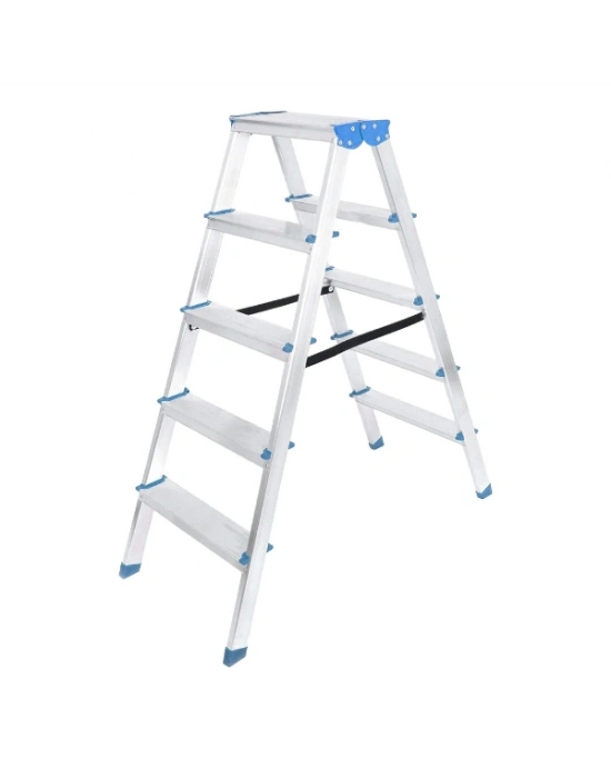 5+5 Çift Basamaklı Alüminyum Metal Merdiven