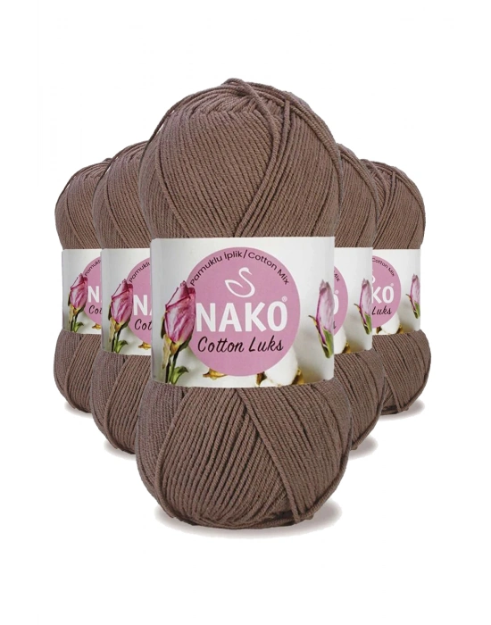 5 Adet Cotton Lüks Yelek Tunik Kazak Bluz Hırka İpi Yünü Toprak 97583