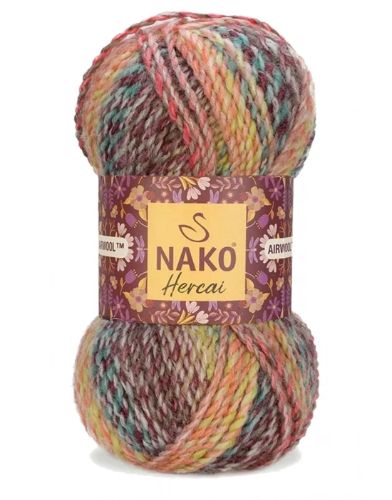 5 Adet Hercai Ebruli Hırka Kazak Atkı Bere El Örgü İpi Yünü 28030