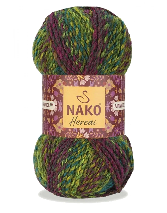 5 Adet Hercai Ebruli Hırka Kazak Atkı Bere El Örgü İpi Yünü 7130