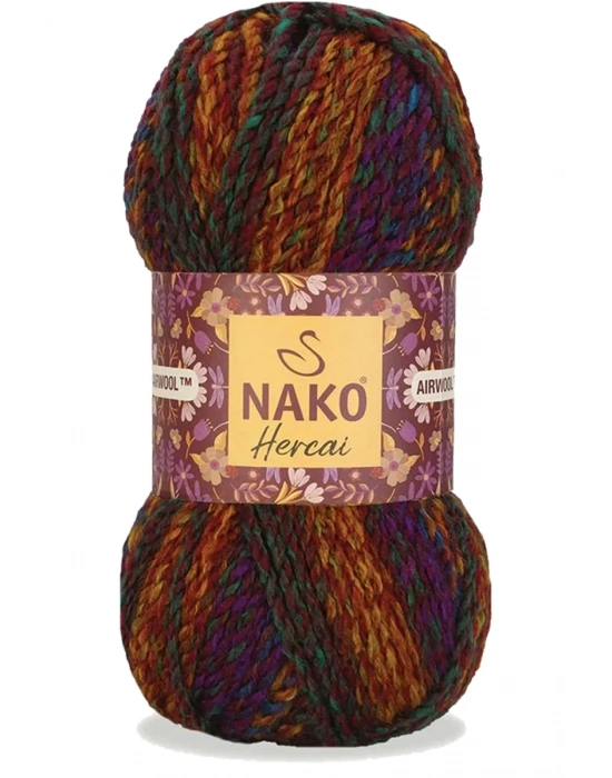 5 Adet Hercai Ebruli Hırka Kazak Atkı Bere El Örgü İpi Yünü 7131