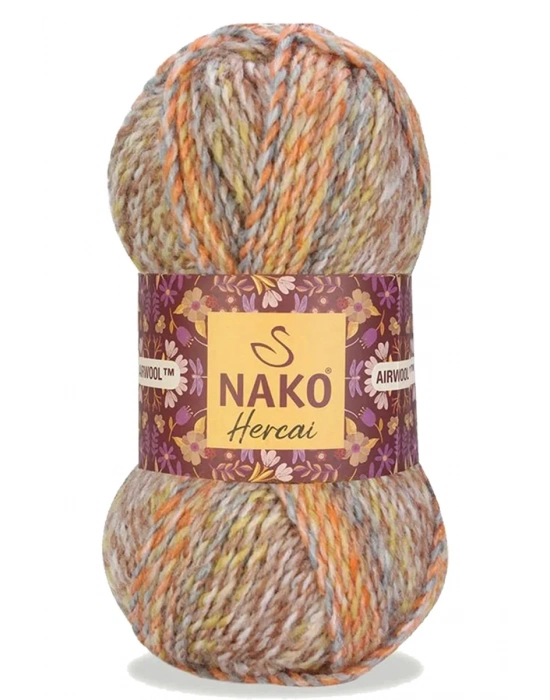 5 Adet Hercai Ebruli Hırka Kazak Atkı Bere El Örgü İpi Yünü 76035