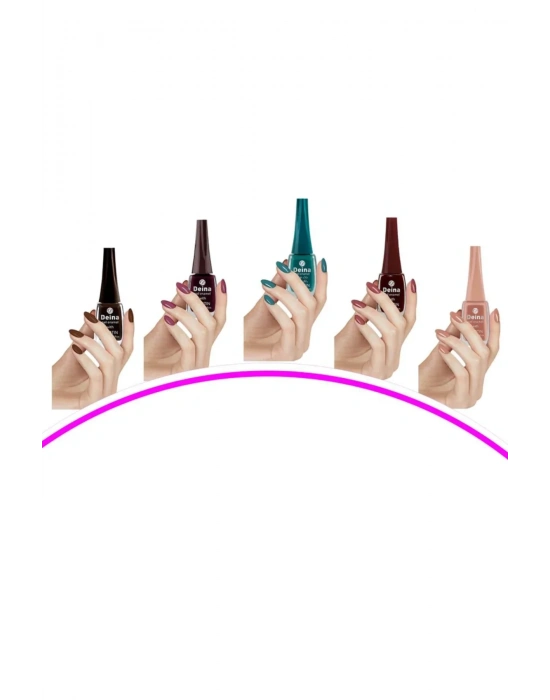 5 Adet Keratinli Besleyici Oje 14 ml SET10