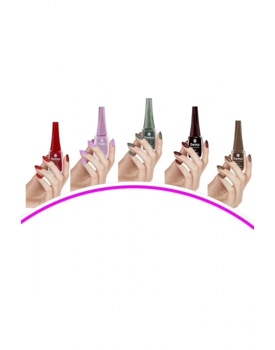 5 Adet Keratinli Besleyici Oje 14 ml SET13