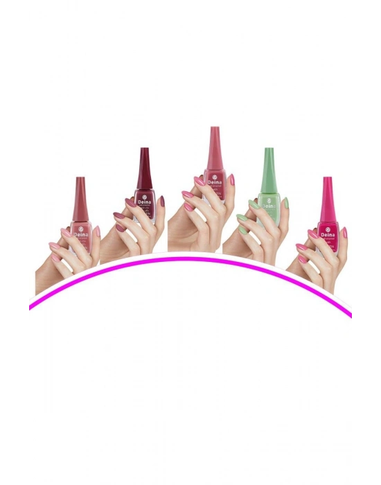 5 Adet Keratinli Besleyici Oje 14 ml SET2 mudanis