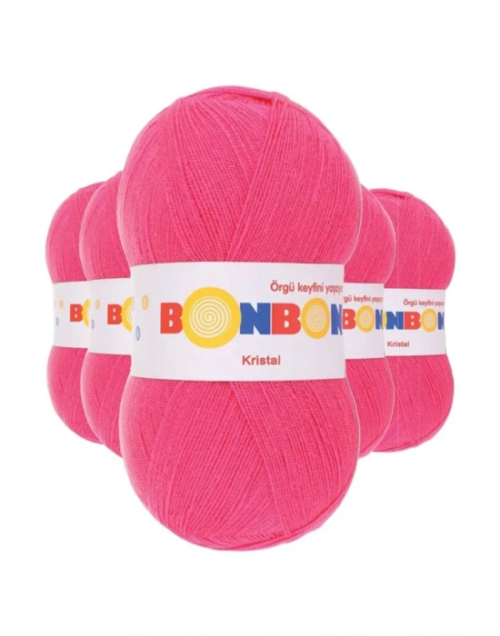 5 Adet Kristal El Örgü Lif İpi Orkide Pembe 98319 - bonbon mudanis