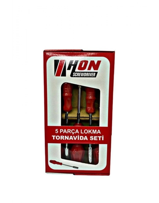 5 Adet Lokma Anahtar Tornavida 6/7/8/10/13/mm Metal Altıgen