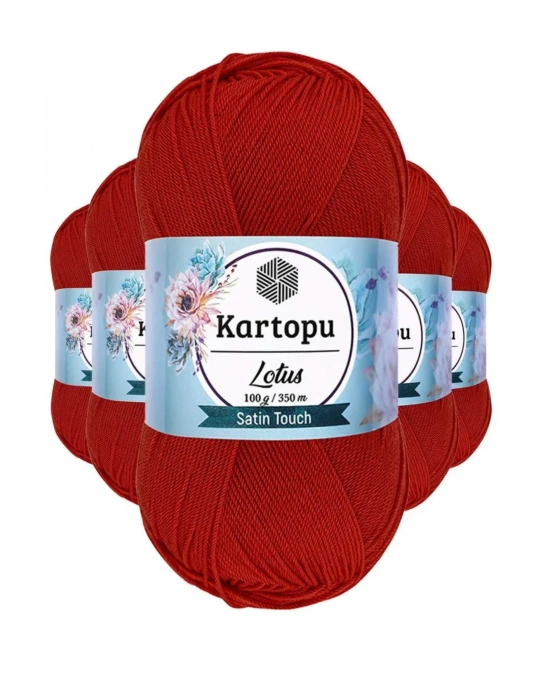 5 Adet Lotus Bikini Büstiyer Bluz Örgü İpi  K101 Nar Çiçeği