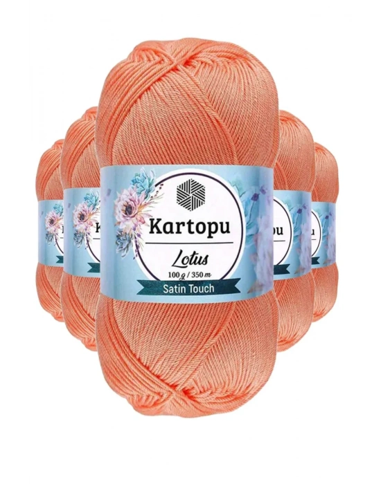 5 Adet Lotus Bikini Büstiyer Bluz Örgü İpi  K218 Somon