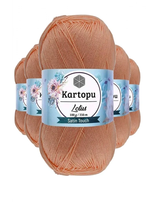 5 Adet Lotus Bikini Büstiyer Bluz Örgü İpi  K277 Şeftali