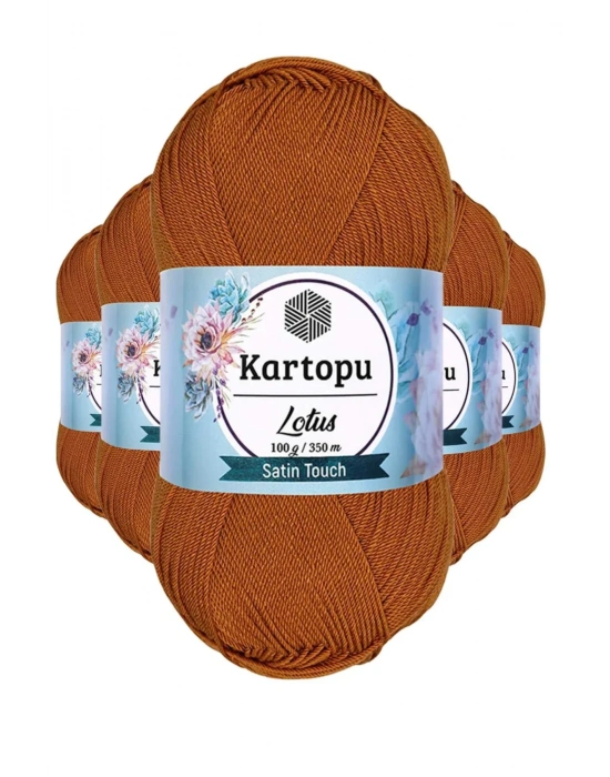 5 Adet Lotus Bikini Büstiyer Bluz Örgü İpi  K302 Tarçın