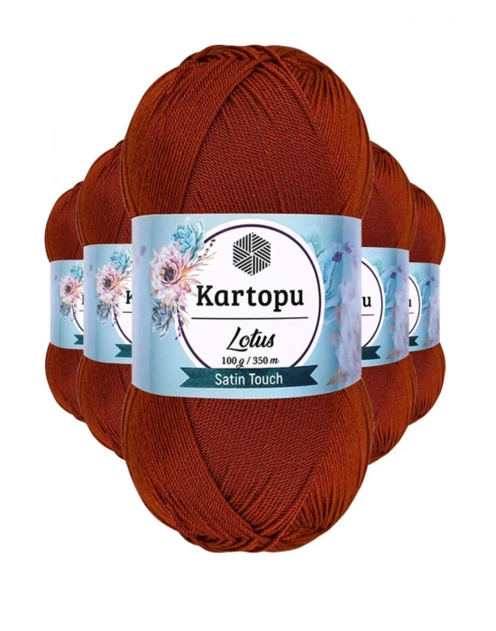 5 Adet Lotus Bikini Büstiyer Bluz Örgü İpi  K834 Taba