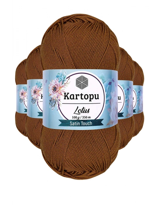 5 Adet Lotus Bikini Büstiyer Bluz Örgü İpi  K840 Koyu Hardal