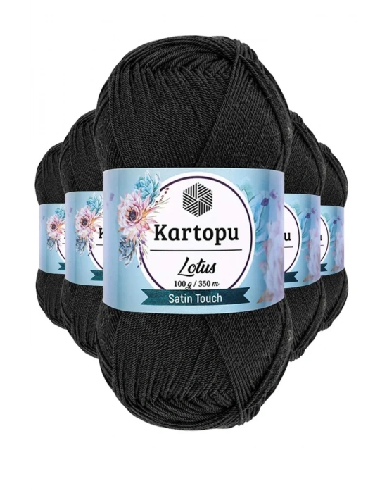 5 Adet Lotus Bikini Büstiyer Bluz Örgü İpi  K940 Siyah