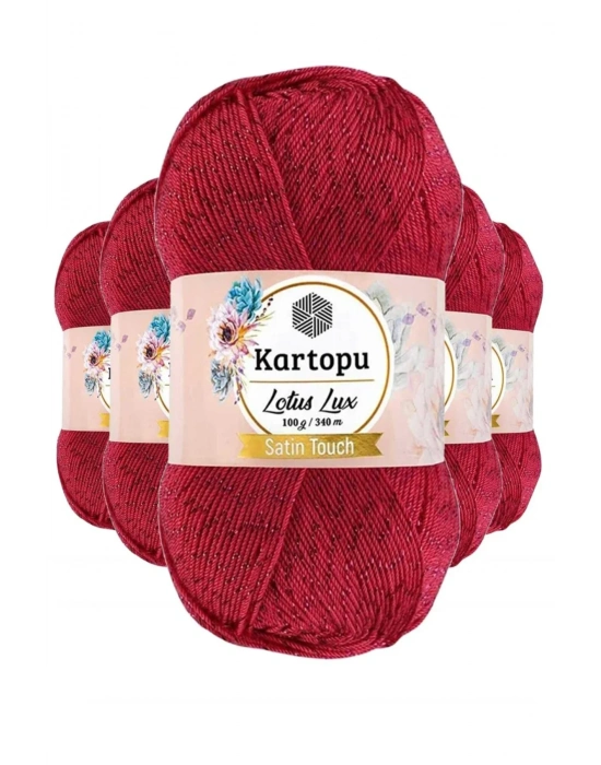 5 Adet Lotus Lux Bikini Büstiyer Bluz Simli Örgü İpi K141 Fuşya