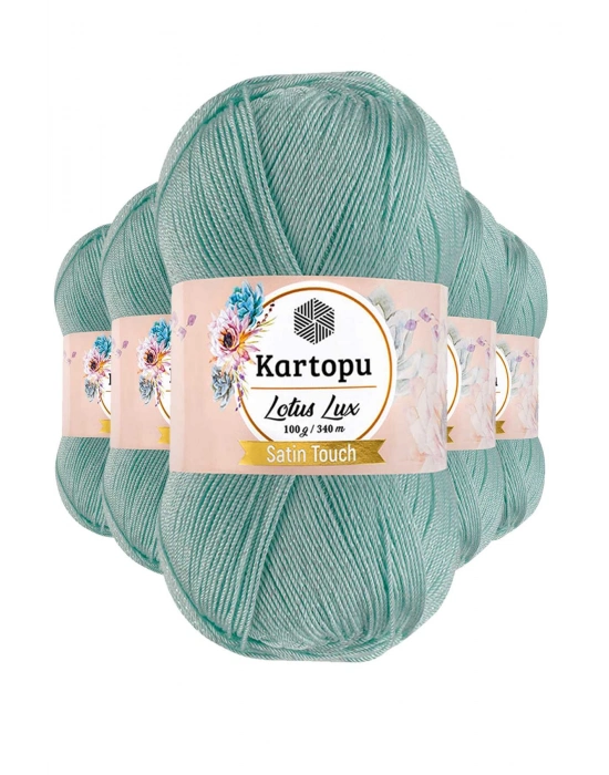 5 Adet Lotus Lux Bikini Büstiyer Bluz Simli Örgü İpi K507 Mint