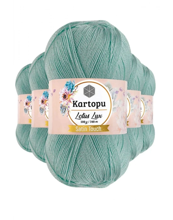 5 Adet Lotus Lux Bikini Büstiyer Bluz Simli Örgü İpi K507 Mint