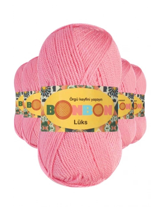 5 Adet Lüks Patik İpi Yünü Koyu Pembe 98298