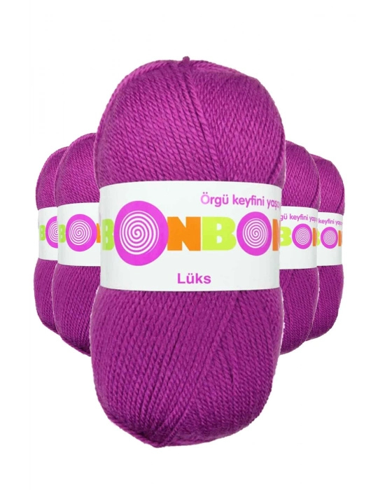 5 Adet Lüks Patik İpi Yünü Koyu Pembe 98675