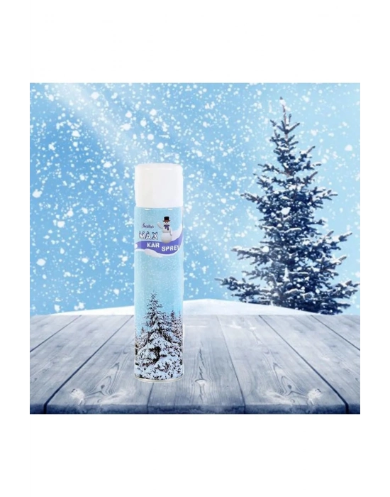 5 Adet Max Kar Köpüğü Spreyi, Eriyen Kar Taneleri, Parti Köpük Karı Yapar Kar Yağdıran Sprey 5x300 ml