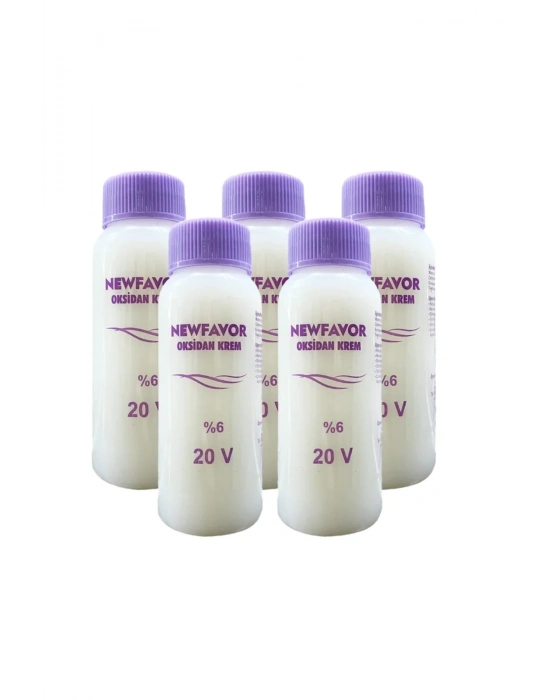 5 Adet Oksidan Krem Saç Boya Sıvısı 6lık 20 volüme 60 ml