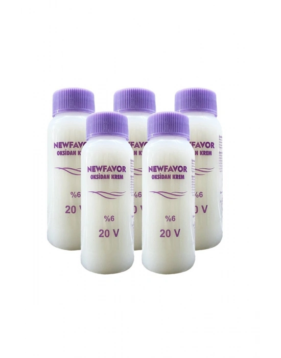 5 Adet Oksidan Krem Saç Boya Sıvısı 6lık 20 volüme 60 ml