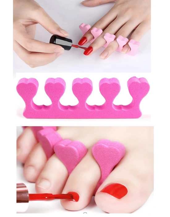 5 Adet Pedikür El Ayak Parmak Ayırıcı Tırnak Boyama Yumuşak Köpük Ayak Sedye