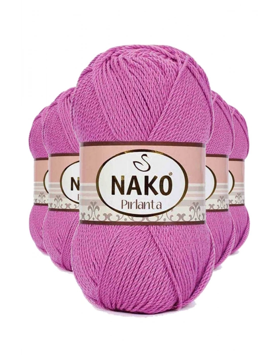 5 Adet Pırlanta Amigurumi El Örgü İpi Yünü Gül 1249