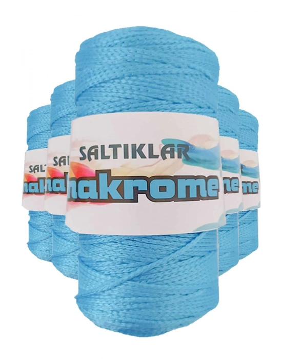 5 Adet Polyester Makrome İpi 3050 Mavi 100 gr