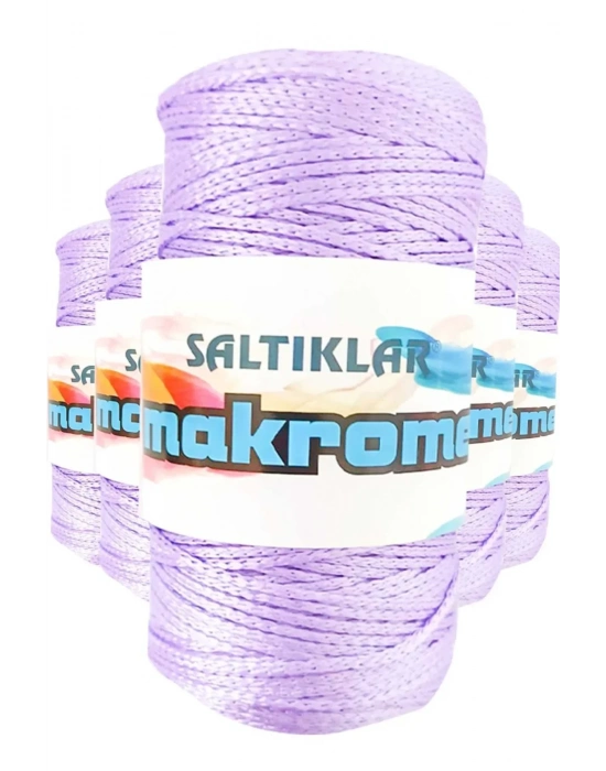 5 Adet Polyester Makrome İpi 3200 Lila 100 gr