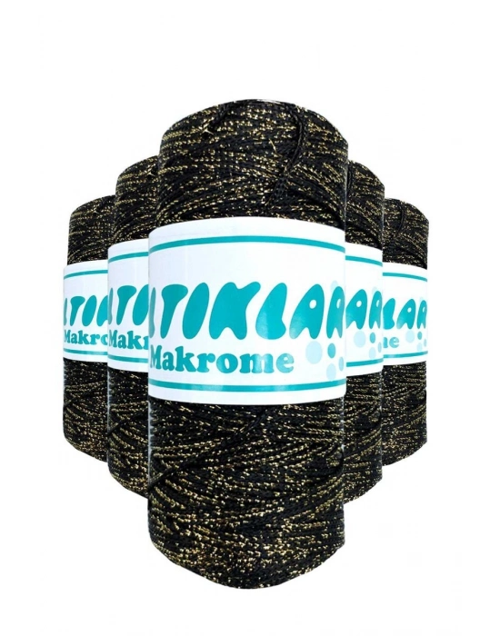 5 Adet Polyester Simli Makrome İpi S-S-60