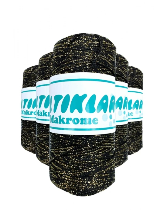 5 Adet Polyester Simli Makrome İpi S-S-60