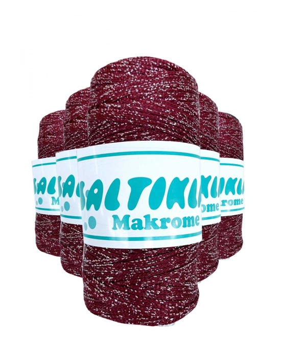 5 Adet Polyester Simli Makrome İpi SG-1560