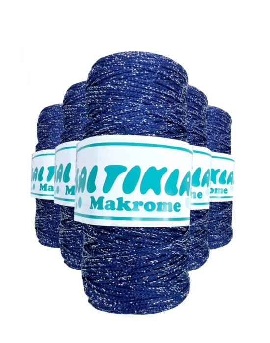 5 Adet Polyester Simli Makrome İpi SG-370