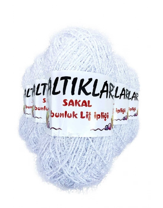 5 Adet Sakal Sabunluk Lif İpliği Optik Beyaz
