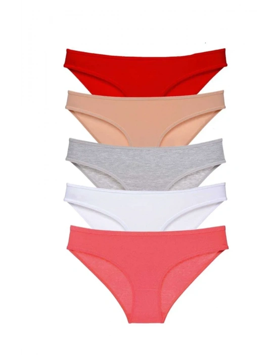 5 adet Süper Eko Set Likralı Kadın Slip Külot 525