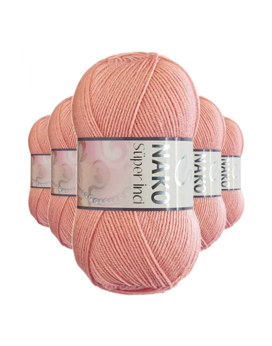 5 Adet Süper İnci El Örgü İpi 100 gr Bonsai Çiçeği 2807